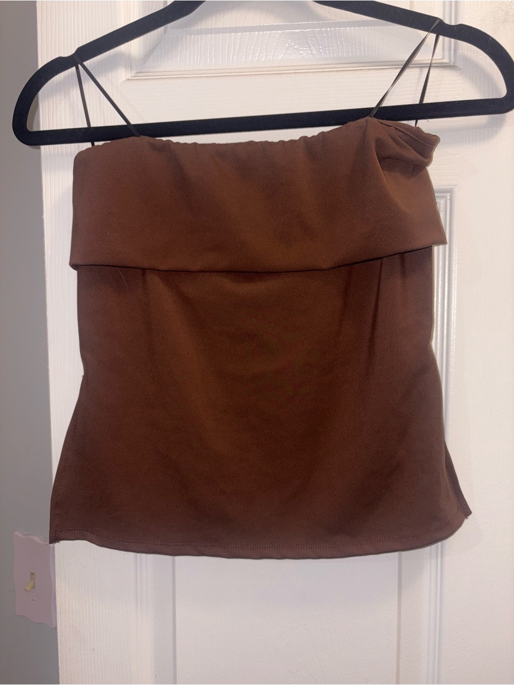 Brown Cropped Tube Top